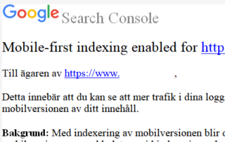 mobile first index